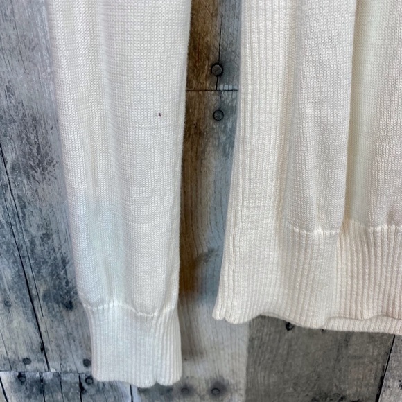 Vineyard Vines Woman’s White 1/4 Zip Sweater Size Medium. - Picture 5 of 11